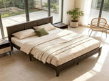 Queen Platform Bed Frame with Headboard Footboard & Storage 32143787