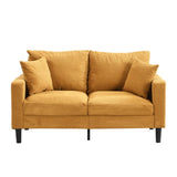 57 " High Resilience Loveseat Sofa, Wooden Frame 2 Seat Sofa, Comfy , Small Space Saving Modern W311P221206