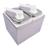 4L Stainless Steel Sauce Pump Dispenser Squeeze Condiment Dispensing Container Condiment Pump 04570339