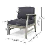 PERLA RIGHT ARMCHAIR, Grey 58941.00RLDGRY