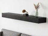 60'' Fireplace Mantel Pine Wood Wall-Mounted & Floating Shelf for Home Decor with Textured Wood W2640P534718