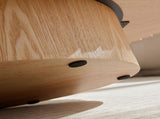 Modern Handcraft Drum Table Length 43.7 inch Ellipse Table for Living Room,Oval Small W2582P251207
