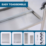24''*24'' Commercial Work Table for Restaurant and Home Stainless Steel Kitchen Prep Table with W3167P303165