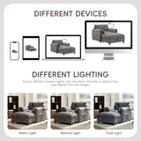 38" Single Sofa with Storage Ottoman, Adjustable Phone Holder, USB Charger, Side Storage Pockets, N723P303462E