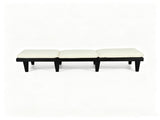 ARIANA KD WOOD CHAISE LOUNGE W/ CUSHION, Black N769P530265B