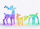 3-Piece Christmas Reindeer Family Set, Smart RGB 343 LED Lights, Surplife APP Control, 3D Lighted 92010129