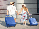 Complete 4-Piece ABS Luggage Set with Diamond Pattern & Reinforced Corners 27757840