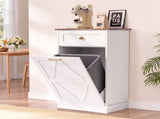 10 Gallon Tilt Out Trash Cabinet with Drawer, Kitchen Trash Can Cabinet, Garbage Recycling 39125128