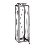 ZUN DEBORAH 22"H STAINLESS STEEL LANTERN 72183.00SIL