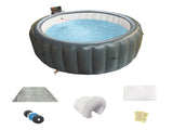 Inflatable hot tub 70.8"*27.9" portable spa pool outdoor spa for 2-3 people with cover equipped with 53881197