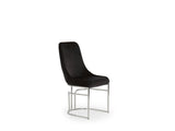 Emrald Modern Style 2PC Dinning Chairs made with wood and Steel Legs Black B009P298425