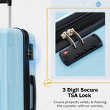 2 Piece Luggage Set with Bags Expanable Spinner Wheels ABS Lightweight Suitcase with TSA Lock N732P198744N