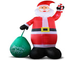 14 FT Lighted Christmas Inflatable Decoration, Giant Inflatable Santa Claus with Large Gift Bag, 34436884