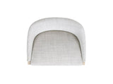 Newport 30.5" Coastal Curved Back Upholstered Barstool, Two-Tone Neutral Gray Polyester Wool Blend B2719P391775