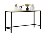 Industrial Style Porch Table Single Layer Light Walnut Color Triamine Board 97435886