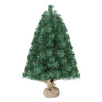 ZUN 20 in Pre-lit Artificial Mini Christmas Tree, Tabletop Small Xmas Pine Tree with Ornaments and 30 49671594