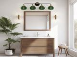 4-Light Bathroom Light Fixtures, Modern Vanity Lights with Glass W3775P466605