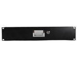 ZUN 19" 2U Steel Plate DJ Drawer Equipment Cabinet with Keys Black 19646401