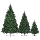 ZUN 8FT, 6FT, 4FT Pre-Lit Green Pine Artificial Christmas Tree, Set of 3 Hinged Xmas Trees with 820 96675972