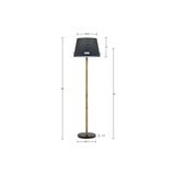 ZUN Metal Bamboo Floor Lamp 60"H B035122347