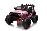 ZUN 24V 9Ah Ride on Toy for Big Kids, 2-Seater Powered Ride-on Truck Car with Remote,pink W2058P203295