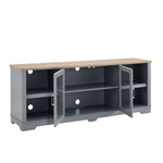 ZUN Modern Farmhouse TV Media Stand, Large Home Entertainment Console, for TV Up to 80'', with Open W1758P147679