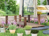 Wooden Garden Bridge Arc Footbridge 24972859