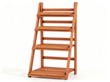 4-Tier Ladder Plant Stand, Foldable Premium Fir Wood Flower Pot Rack, A-Shaped Reinforced Display 99038173