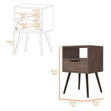 Allie Nightstand, Superior Top, Open Shelf, One Drawer B128P148650