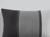7 Piece Faux Suede Comforter Set Black Cal King B03597217