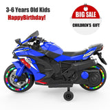 12V Electric Motorcycle for Kids, Powered Toy Motorcycle, Child Motorcycle Ride On with Light Wheels 32935697