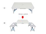 One Piece Folding Table and Chair Aluminum Alloy 66675538
