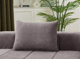 Chenille curved sectional sofa with 2 pillows,Curved Symmetrical Modular Semi Circular Sofa W834P514621