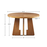 ZUN Kennedy 44" Round Dining Table B035118595