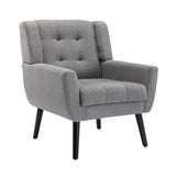 Modern Soft Linen Material Ergonomics Accent Chair Living Room Chair Bedroom Chair Home Chair With W67634084