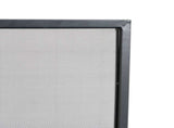 Regina 1-Panel Iron Fireplace Screen 38" x 30", Black Finish N775P386918B