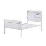 White Twin Platform Bed B062P186408