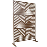 Outdoor & Indoor Privacy Metal Privacy 76" H48" W, Freestanding Decorative Privacy W465P193162