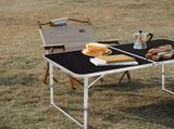 4Ft Portable Multipurpose Folding Table black 19535888