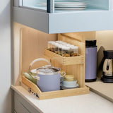 Under Sink Organizers and Storage 22" W x 21" D, 2 Tier Pull Out Cabinet Organizer with Soft Close, T3210P277411