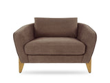 Accent chair reading chair comfy upholstered armchair modern chair with back pillow single sofa for W2308P462647