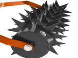 18in Lawn Aerator, Heavy Duty Rolling Aerator Lawn Tool, Manual Lawn Aerator Yard Aerator 56700104