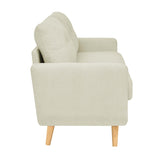 67.7" Wide Mid-Century Modern Upholstered Tufted Loveseat Sofa With Wooden Legs B343P320253
