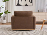 30.5"W Upholstered Square Swivel Accent Chair and Comfy Accent Single Sofa 360 Degree Club W3118P494328