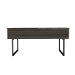 ZUN Lift Top Coffee Table, One Drawer, Two Legs, Carbon Espresso / Onyx B097133192