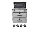Portable 3-Tier Rolling Makeup Case with Universal Wheels for Makeup, Nail Art, Hair Styling Tools 87303464