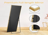 Arched Full Length Mirror 56"x15" Full Body Mirror Rectangle Free Standing Wall Mounted Leaning 17247309