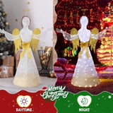 4.5FT Lighted Christmas Angel Outdoor Decoration, Weather Proof Angel with Wings Christmas Ornament 65484687