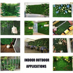 ZUN 24 pieces of 23.6 "x 15.75 " artificial boxwood boards, grass wall panels, boxwood fence panels, UV 48869369