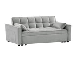 Modern Velvet Loveseat Futon Sofa Couch w/Pullout Bed,Small Love Seat Lounge Sofa w/Reclining W1359P183644